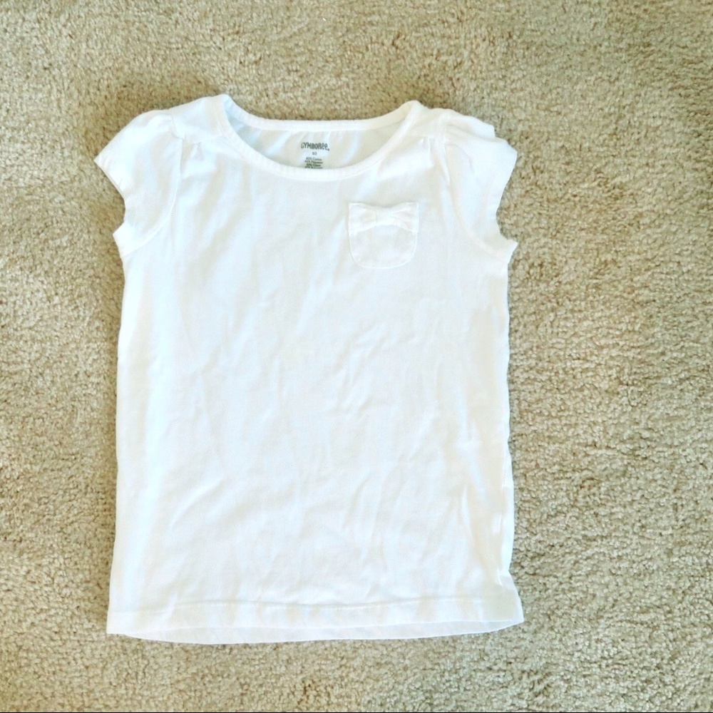 White cropped sleeve T-shirt (Gymboree)